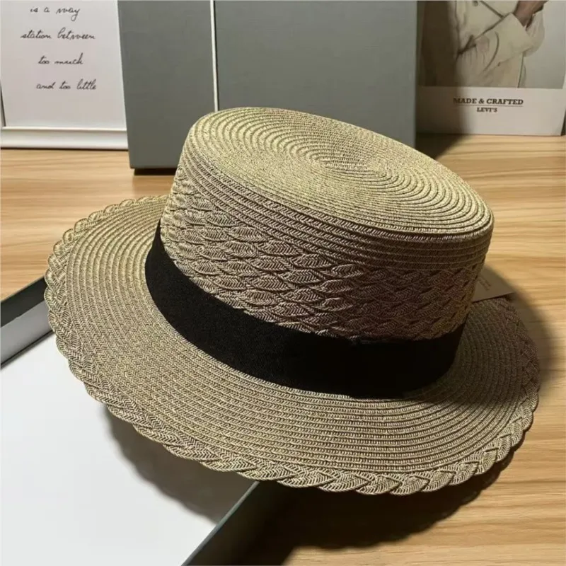 

Lace breathable hat fashionable and simple flat top