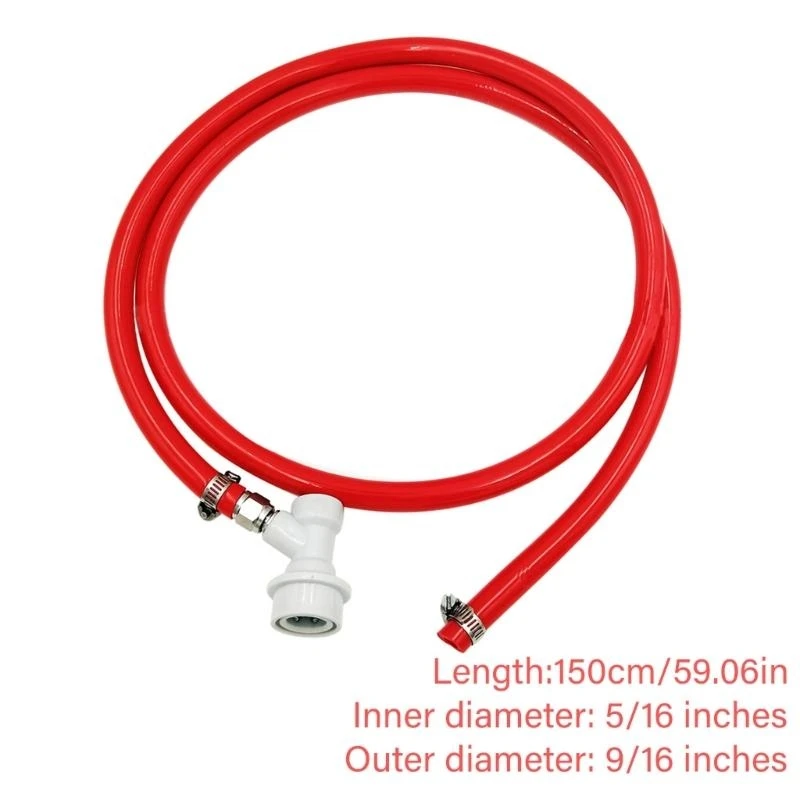 M7DF 1.5m قفل قطع خط أنابيب الغاز أغطية كربنة كربنة لزجاجة الحيوانات الأليفة مع 5/16 بوصة مخمر مخمر المشابك