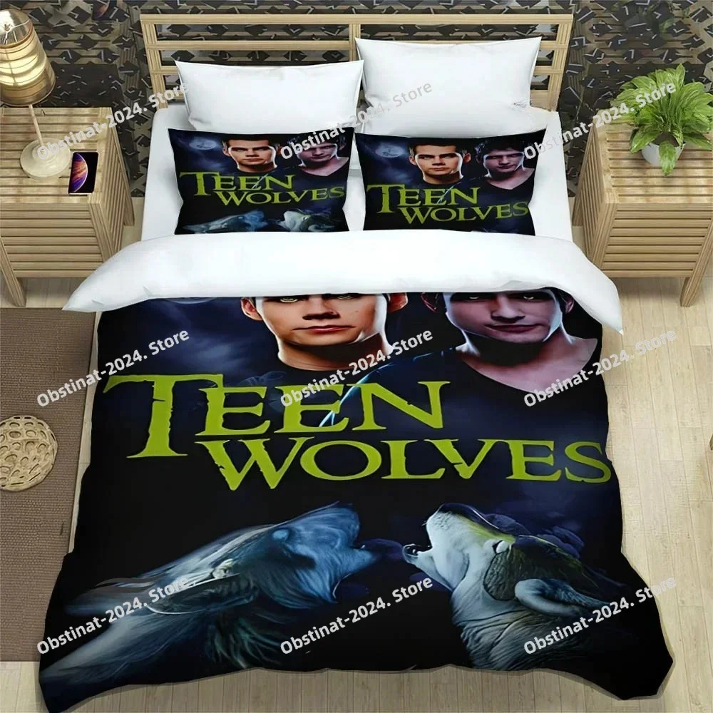 

Fashion TV series Teen Wolf Bedding Set Printed single Comforter Quilt Bed Duvet Cover Pillow Case 3 Pieces Sets Kids Adult Size