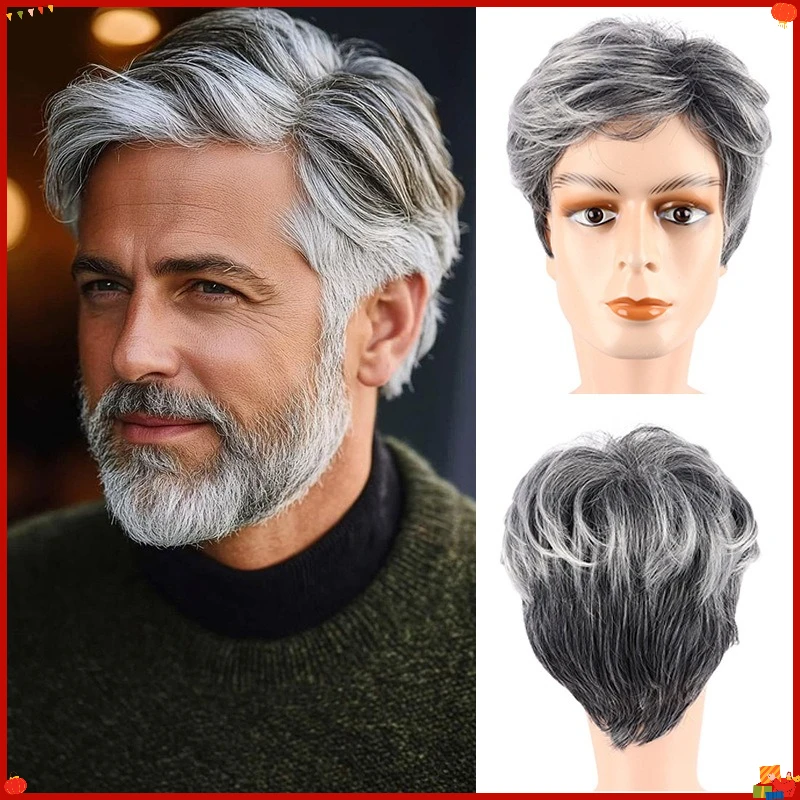 parrucca-sintetica-da-uomo-grigio-argento-con-riga-laterale-capelli-corti-e-lisci-accessorio-di-moda-per-cosplay-feste-e-uso-quotidiano
