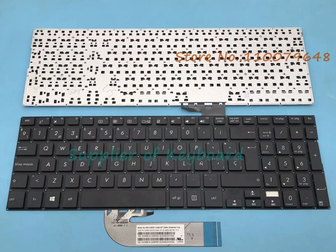 New Latin Spanish/Russian Keyboard For ASUS TP500 TP500L TP500LA TP500LB TP500LN Laptop Black