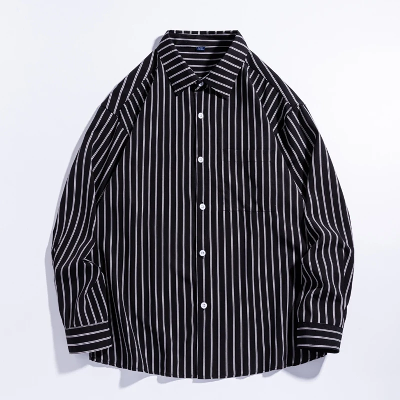 

Casual Long Sleeve Shirt Men's Streetwear Fashion Blouse Streetdress Hombre Male Clothing Summer Camisa Men's Shirts New Youth