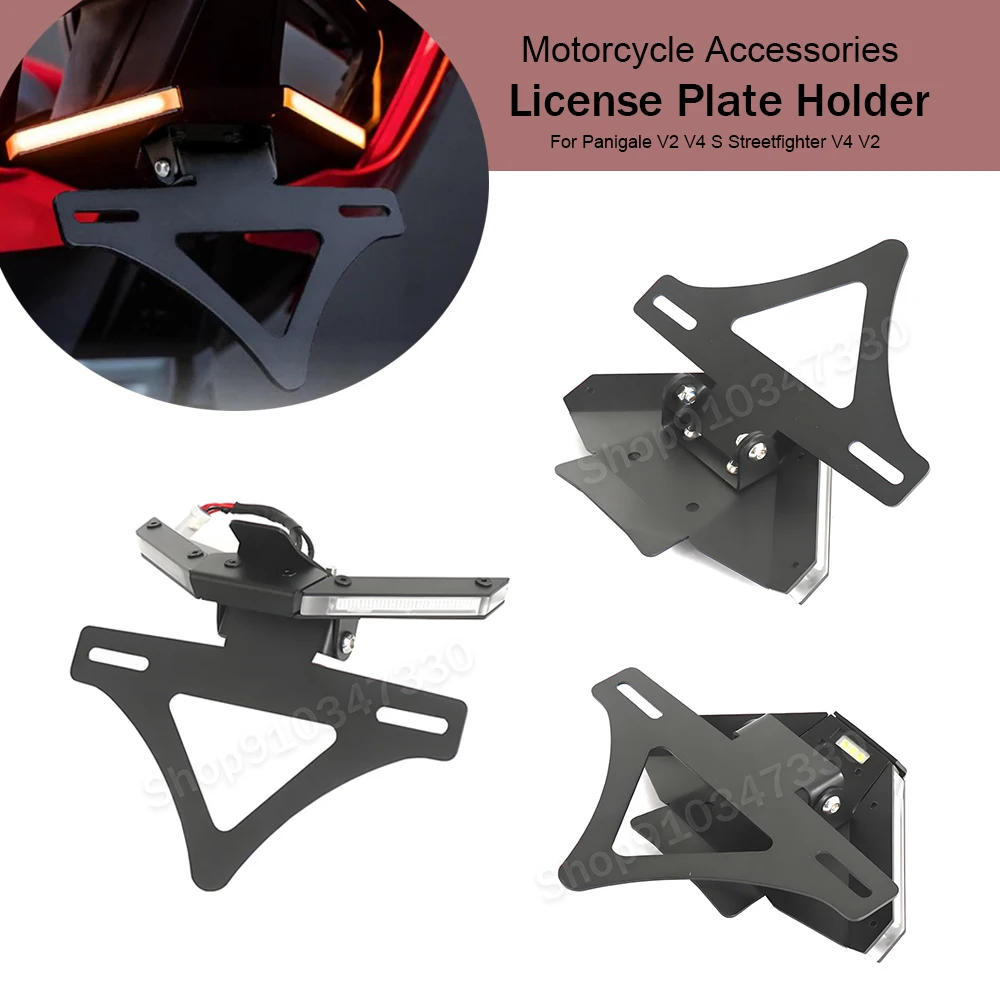 Motorcycle Tail Tidy Fender Eliminator Bracket License Plate Holder For Ducati Panigale V2 V4 S Streetfighter V4 V2 2018-2023