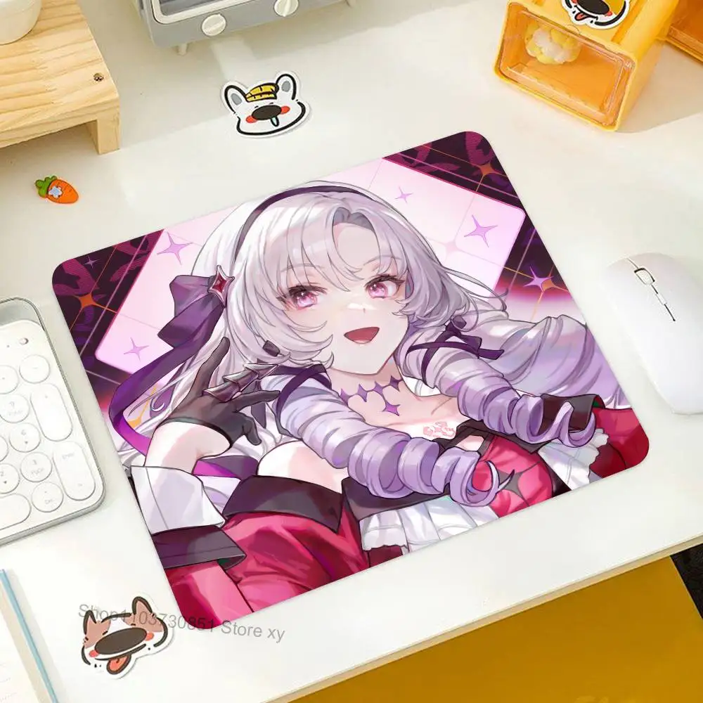 Anime Virtual Idol Hyakumantenbara Salome Mousepad Small LockEdge Mouse Pad For Gamers Computer Desk Pad Rectangular Anti-slip