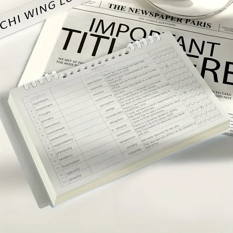A5 Englisches Wortbuch, Schulbedarf, Schreibwaren, Notizblock, Tagebuch, Notizbücher, nützliches Notizbuch, Büro – Detail 9
