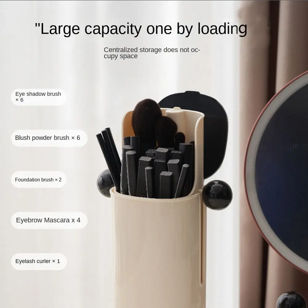 

New Automatic Lifting Cosmetics Storage Box Dustproof Multifunctional Makeup Brush Holder Desktop Creative Eyebrow Pen Holder