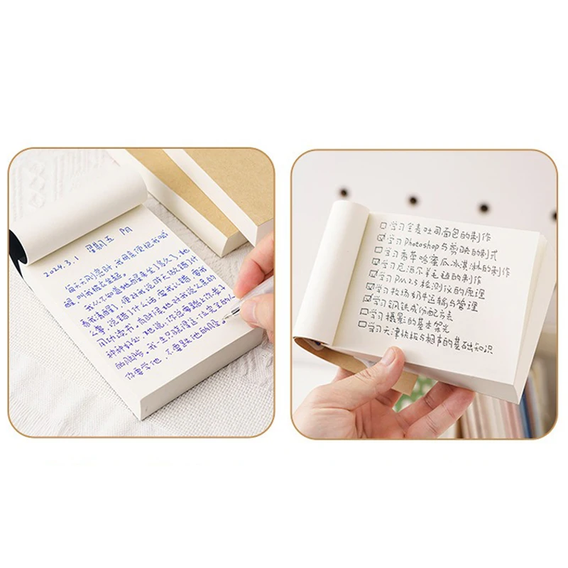 Kawaii 500 Pages Blank Notebook for Students Sketching Graffiti Thick Tearable Notebook Stationery Sketchbook Korean Stationery