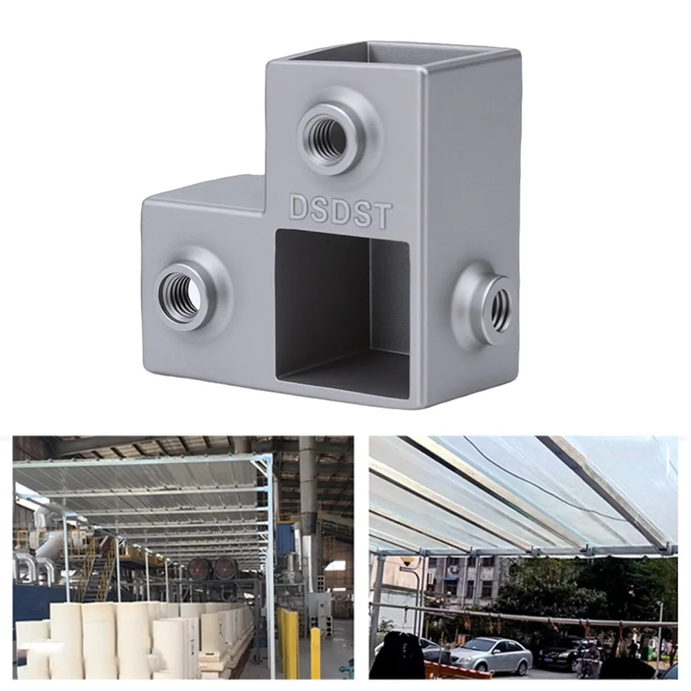 8pcs-sturdy-1-inch-tube-connector-l-shaped-3-way-pipe-fitting-aluminum-alloy-corner-coupler-handrails