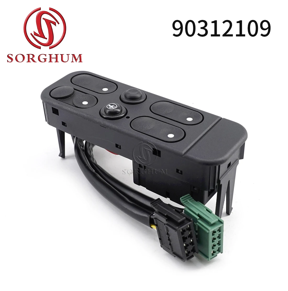 

SORGHUM 90312109 For Opel Vectra A 1988-1995 New Car Electric Power Master Switch Window Lifter Control Regulator Button 1240600