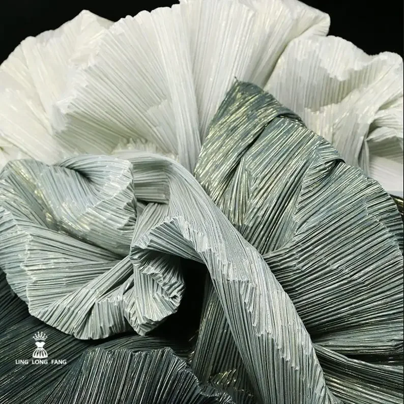 Tela plisada degradada de 5 colores, tela con volantes, para disfraz de escenario, decoración de escenario, decoración de boda, vestido de graduación,