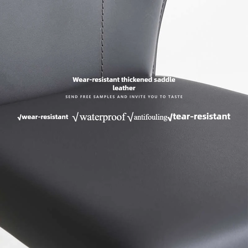 Designer Barhocker Hochstuhl Sattelleder Rückenlehne Modern Home Bar Thekenhocker