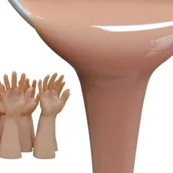 Simulated human body O-degree silicone is tear resistant, high tensile human body silicone, skin color liquid silicone has good