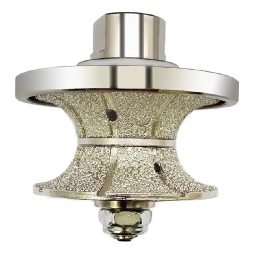 

V30 Diamond Full Bullnose Profile Wheel Diamond Hand Profiler Router Bit Wheel Vacuum Brazed with 5/8-11 Thread for Grinder Pol