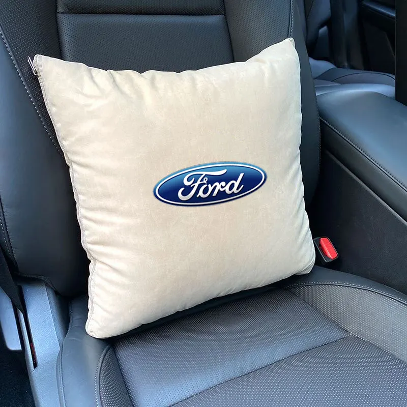 Car Travel Lumbar Throw Pillow Blankets Foldable Quilt car pillow For Ford Mustang Kuga F-150 Raptor ST line Escape Flex Transit