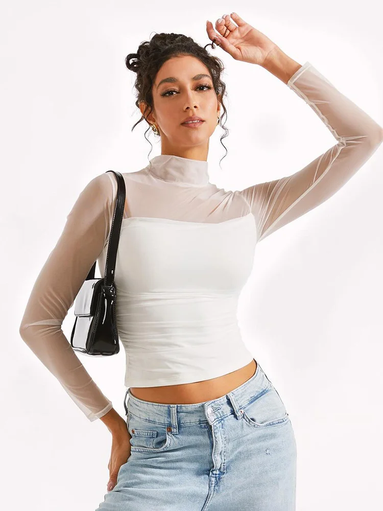 

Y2k Sexy Oversize T shirt Women Streetwear Print Long sleeve Basic Top Lady Fall Winter Korean Fashion Oversized Tees Shirt