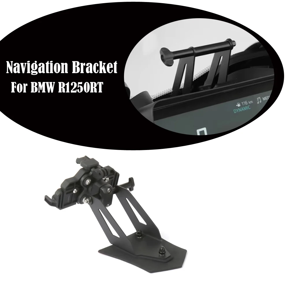 

Motorcycle Navigation Bracket GPS Mount Device Carrier SMART PHONE Adapt Holder For BMW R 1250 RT R1250RT 2021 2022 2023-