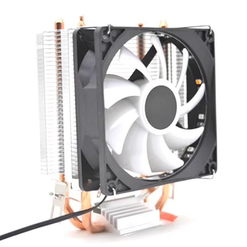 Ventilador de refrigeración para CPU con tubo de calor de 120mm para AMD AM4 R5 R7 A8 A10 Intel i5 i7 E3 LGA1151 (WYH001)
