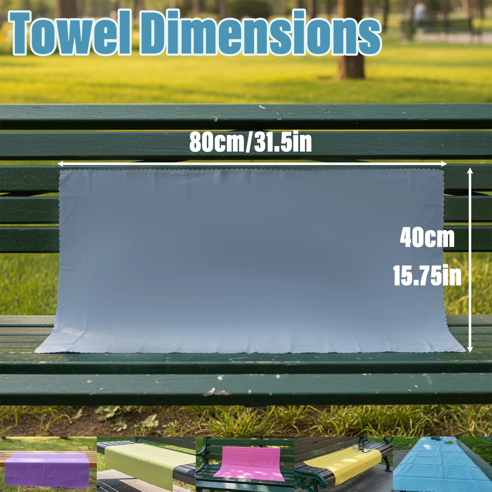 Portable Cooling Sports Towel 40*80cm Instant Chill Sweat Towel With Storage Box For Fitness Camping Running Travel