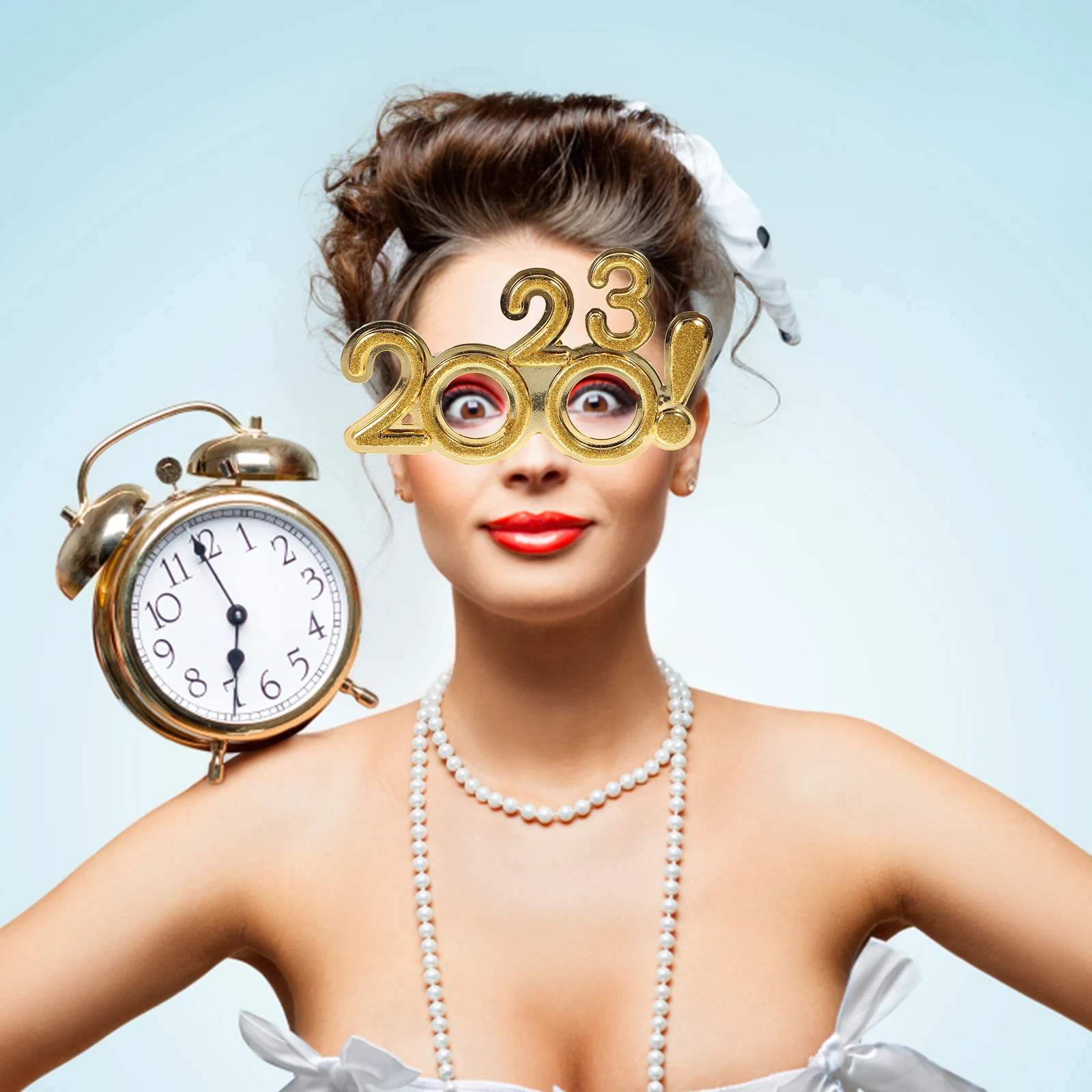 النظارات الرقمية السنة الجديدة البلاستيك زي الدعائم بريق سعيد النظارات صور مضحك حفلة التخرج النظارات الشمسية