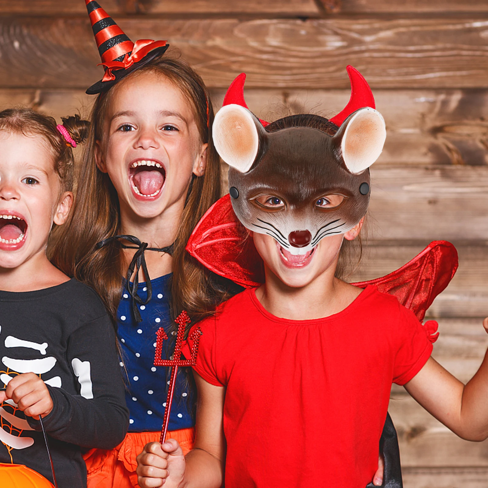 

3D Mouse Mask Lightweight Comfortable Halloween Carnival Supplies Party Face Cover Gifts Cosplay Decor Accessories