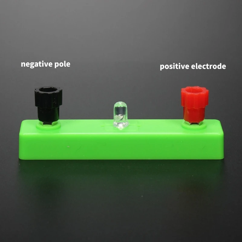Эксперимент по физике эксперимент с электроэнергией со светодиодным светом, излучающим диоды, ручные поставки обучения цепи для