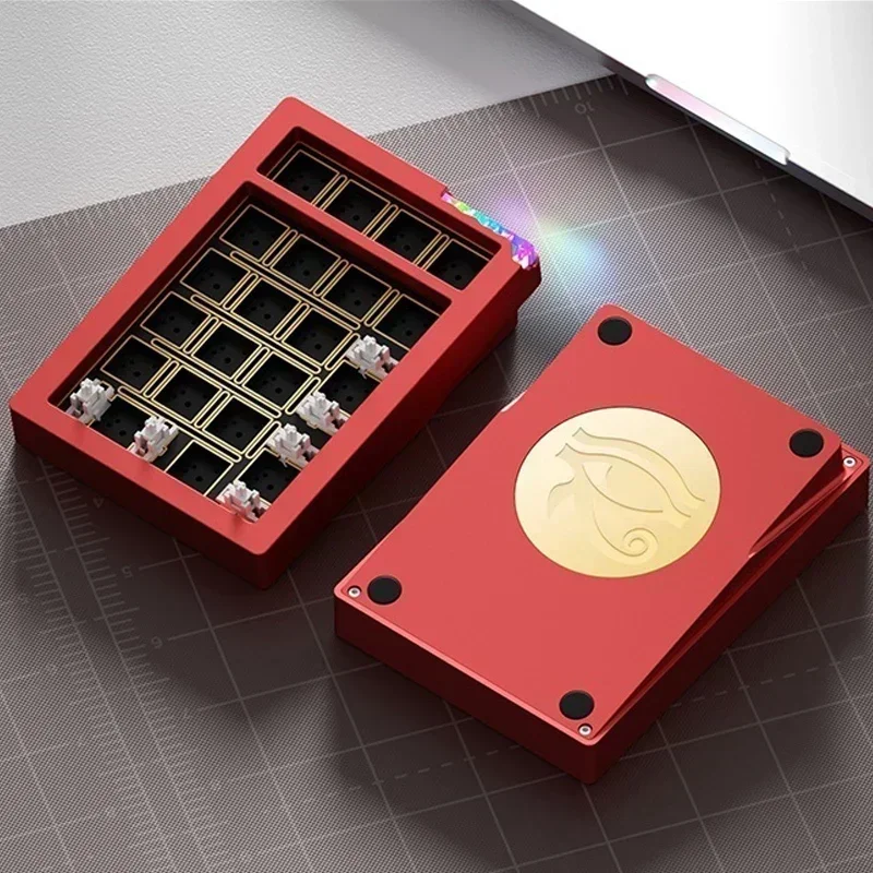 Weikav STARS21 PAD Mini Keypad Kits Aluminium Alloy Tri Mode Bluetooth Wireless Customized Keyboard Kits RGB Office PC QMK VIA