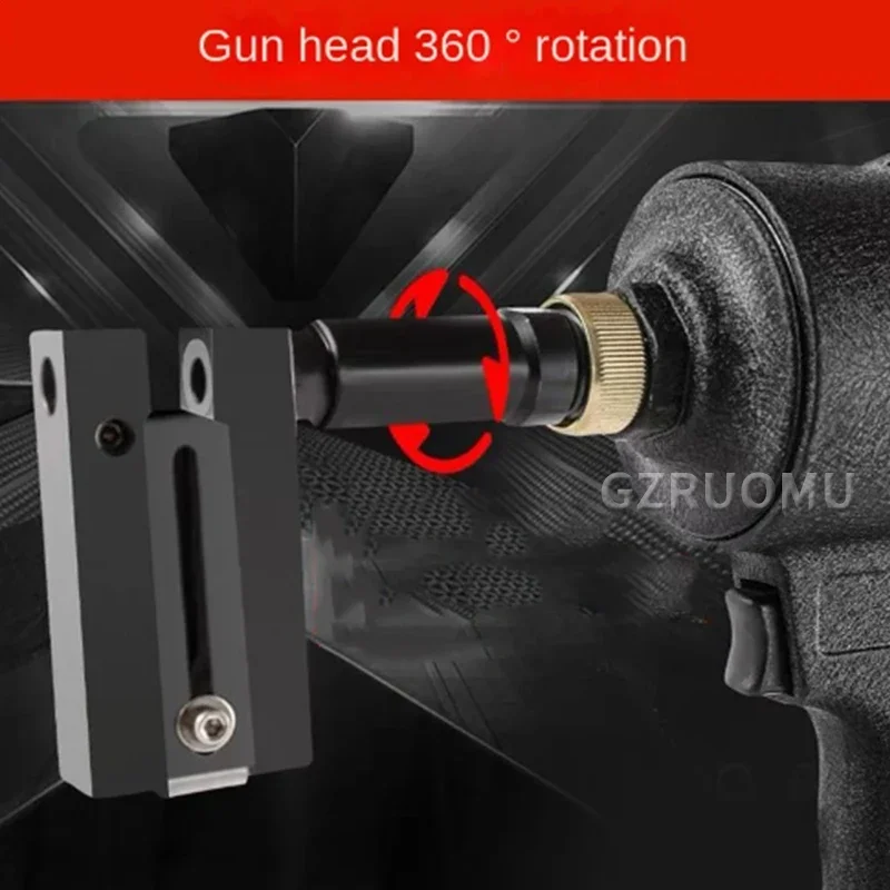 Industrial Pneumatic Punch Gun Metal Iron Plate Round Hole Punching Stainless Steel Advertising Word Air Puncher 3.2-5.0MM