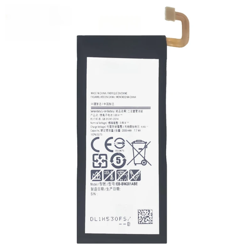 新品 EB-BW201ABE 2000mAh 高品質携帯電話交換用バッテリー Samsung W2016 Galaxy Golden 3 + ツール用