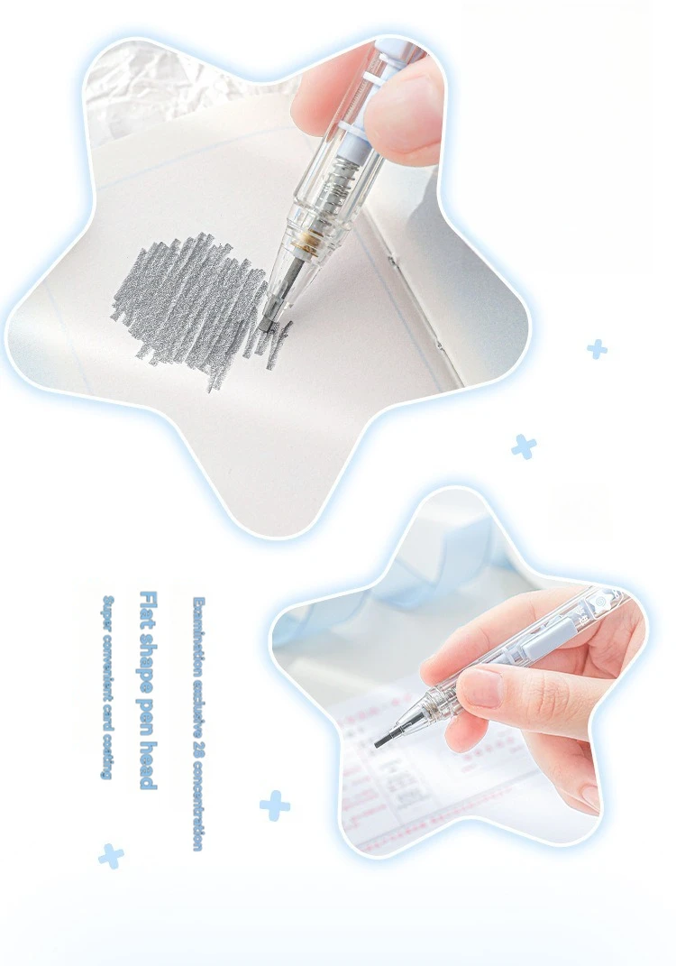 Prüfungsspezifischer 2B-Bleistift zum Befüllen in Antwortblättern mit einem automatischen, nicht brechenden Ely-Briefpapier-Set – Detail 6