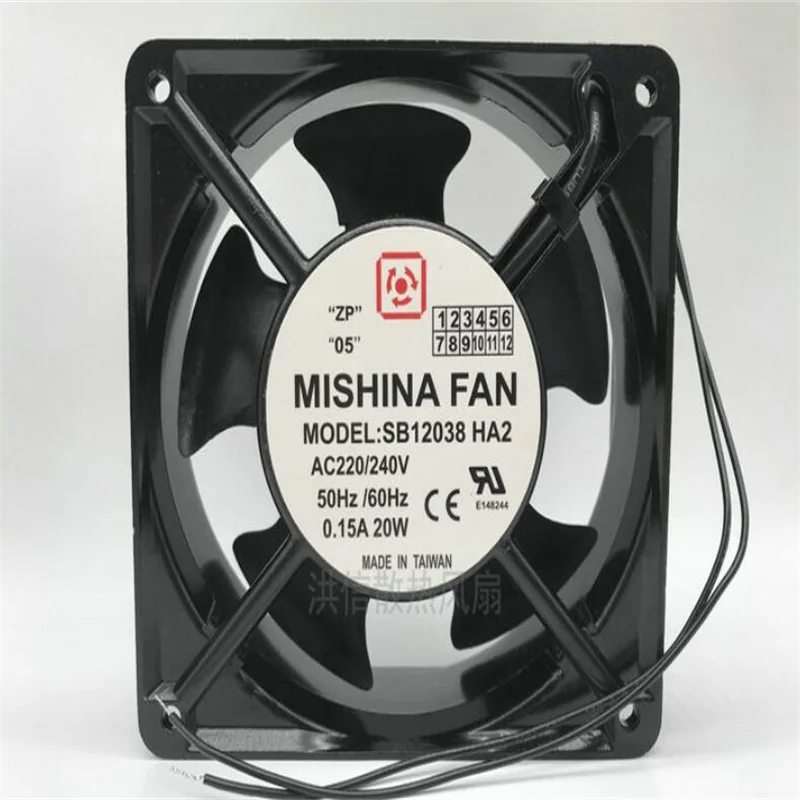 SB12038HA2 AC220/240V 50/60HZ 0.15 20W Two-wire cooling fan