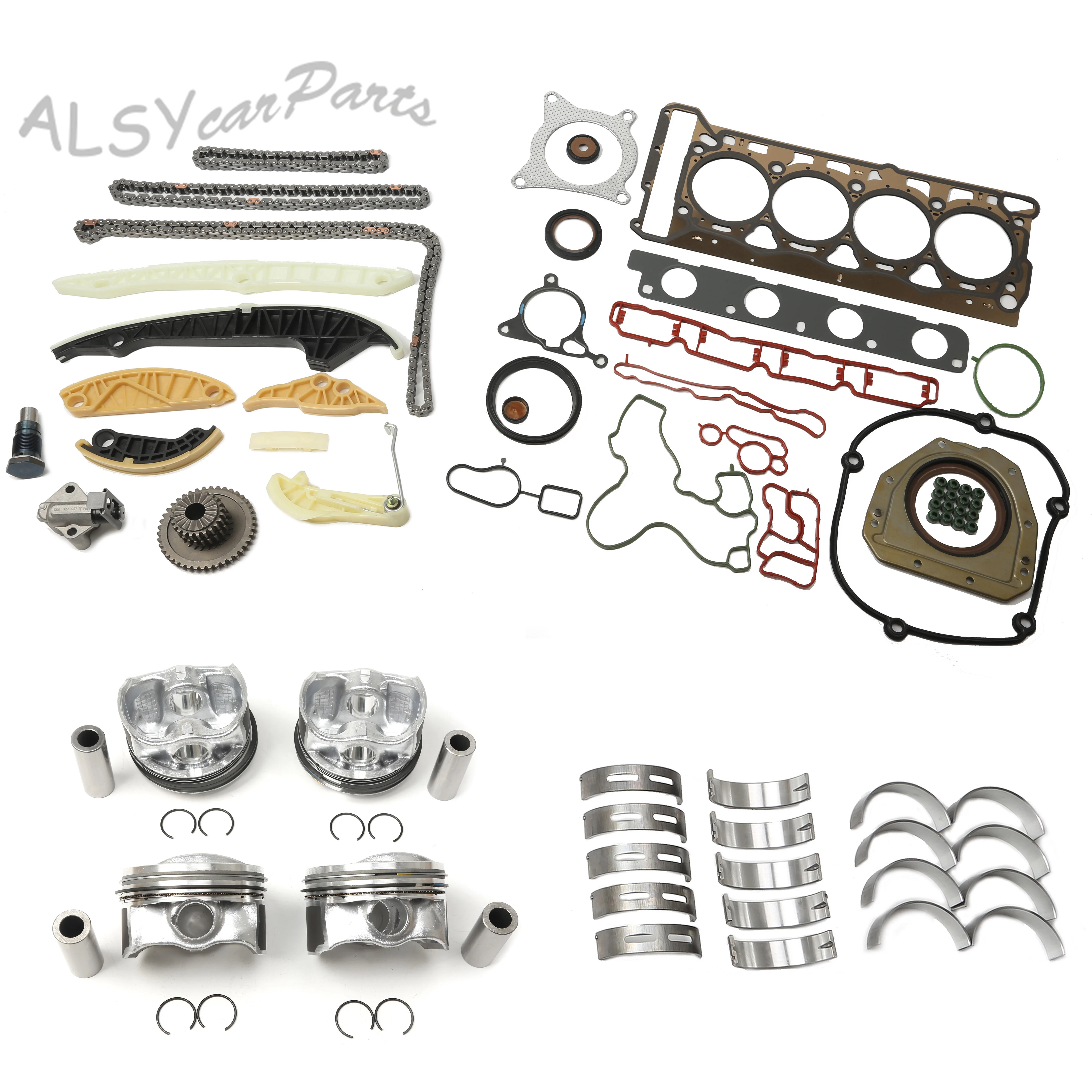 

Engine Rpair Kit Piston Pin 21MM Oversize 0.5MM 06H105701D 06H107065BS For VW GOLF VI AUDI A3 A5 Seat LEON Skoda OCTAVIA II