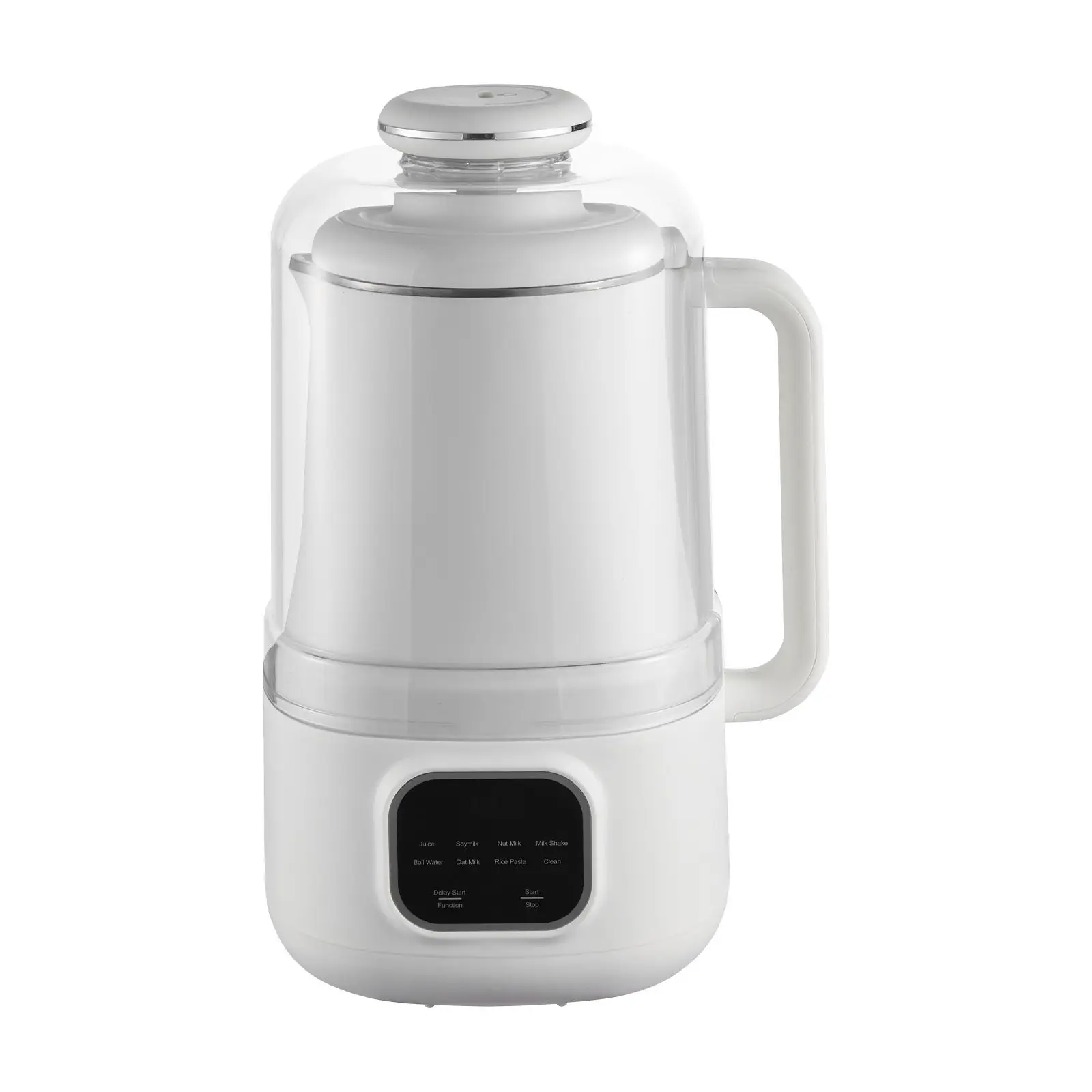 8-in-1 Nut Milk Maker, 34 oz Soy Milk Maker with 200W Blending, for Homemade Oat, Nut, Soy, Juice, Milkshake, Rice Cereal, Plant-Based Beverages with Self-Cleaning, Boil Water, 12-Hour Delay
