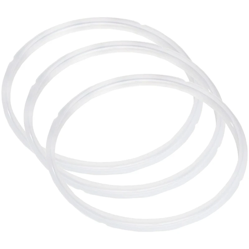 Pack of 3 Effective Rubber Seals Reliable Replacement Seal Set Long Lasting Rubber Sealing Rings for Pressure Cooker