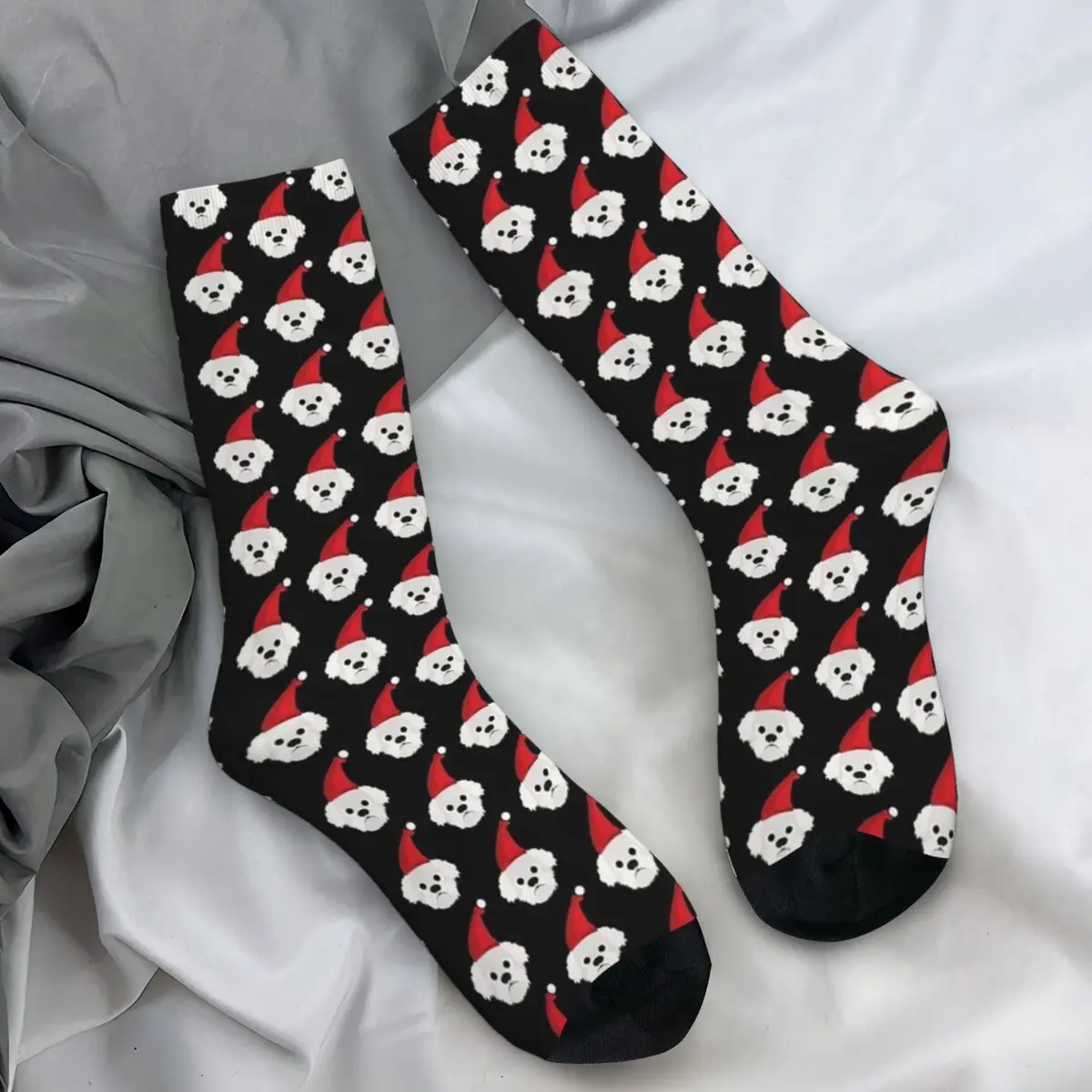 

Schnoodle Dog Lover Ugly Christmas Gift Stockings Men Socks Quality Vintage Socks Winter Running Anti Slip Graphic Socks Gift