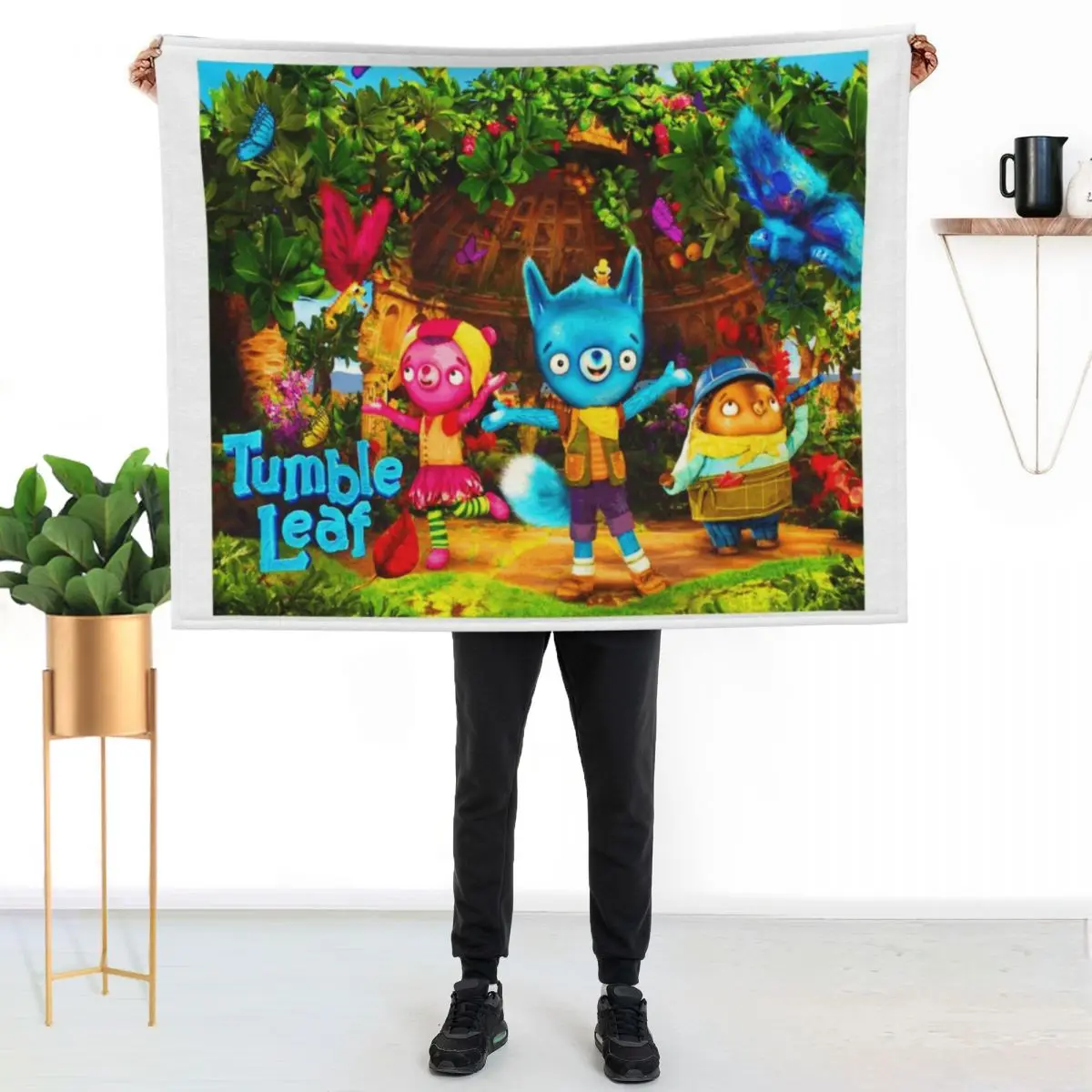 Tumble Leaf characters tumble leaf season 5 stuffed animal birthday Throw Blanket wednesday Luxury St Flannel Fabric Blankets