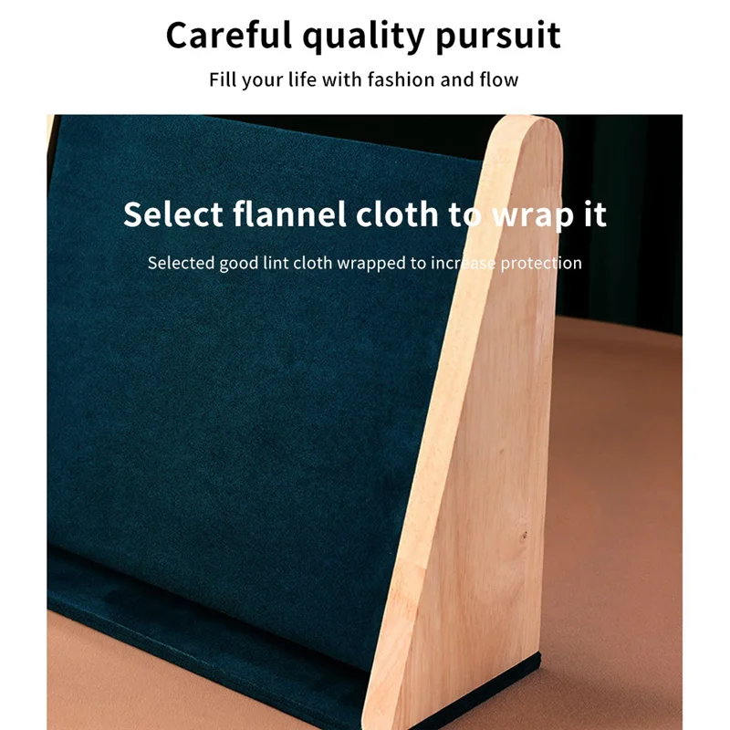 AOA-حامل عرض قلادة متين حامل قلادة خشبي