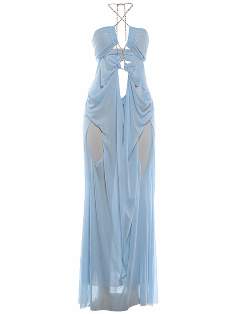 

Летние пляжные накидки для женщин: платья-макси с принтом, на бретельках, без рукавов, для отпуска, 2026, новинка