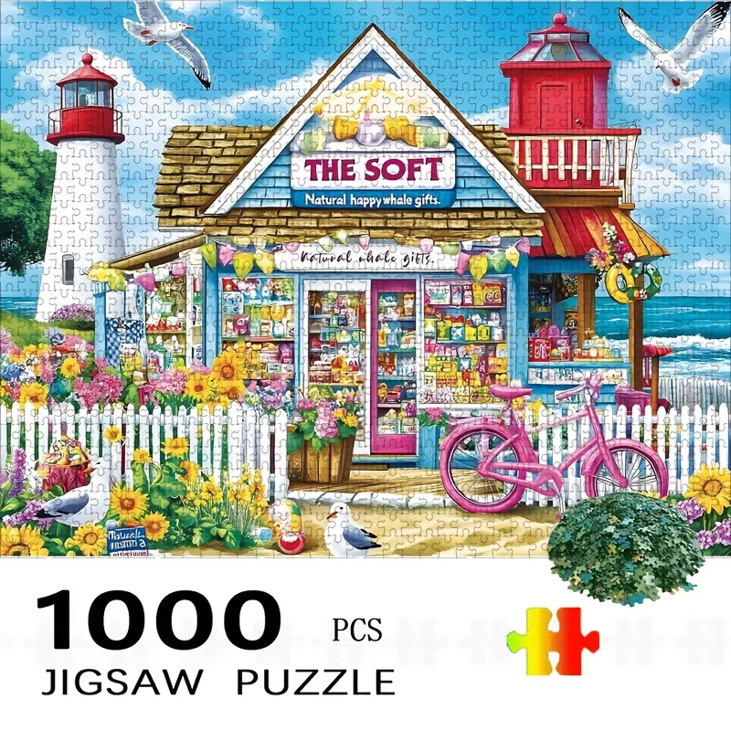 

1000pcs Creative Leisure Activity | Challenging Puzzle for Adults & Teens, Ideal for Birthdays, Christmas, Valentine'S Day, De
