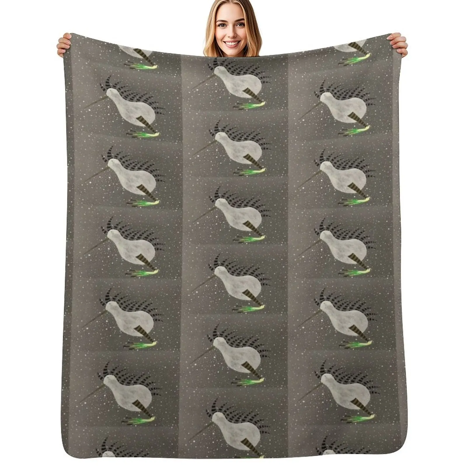 

Kiwi in Space Throw Blanket Decorative Throw Hairys For Sofa Thin Luxury Brand Blankets