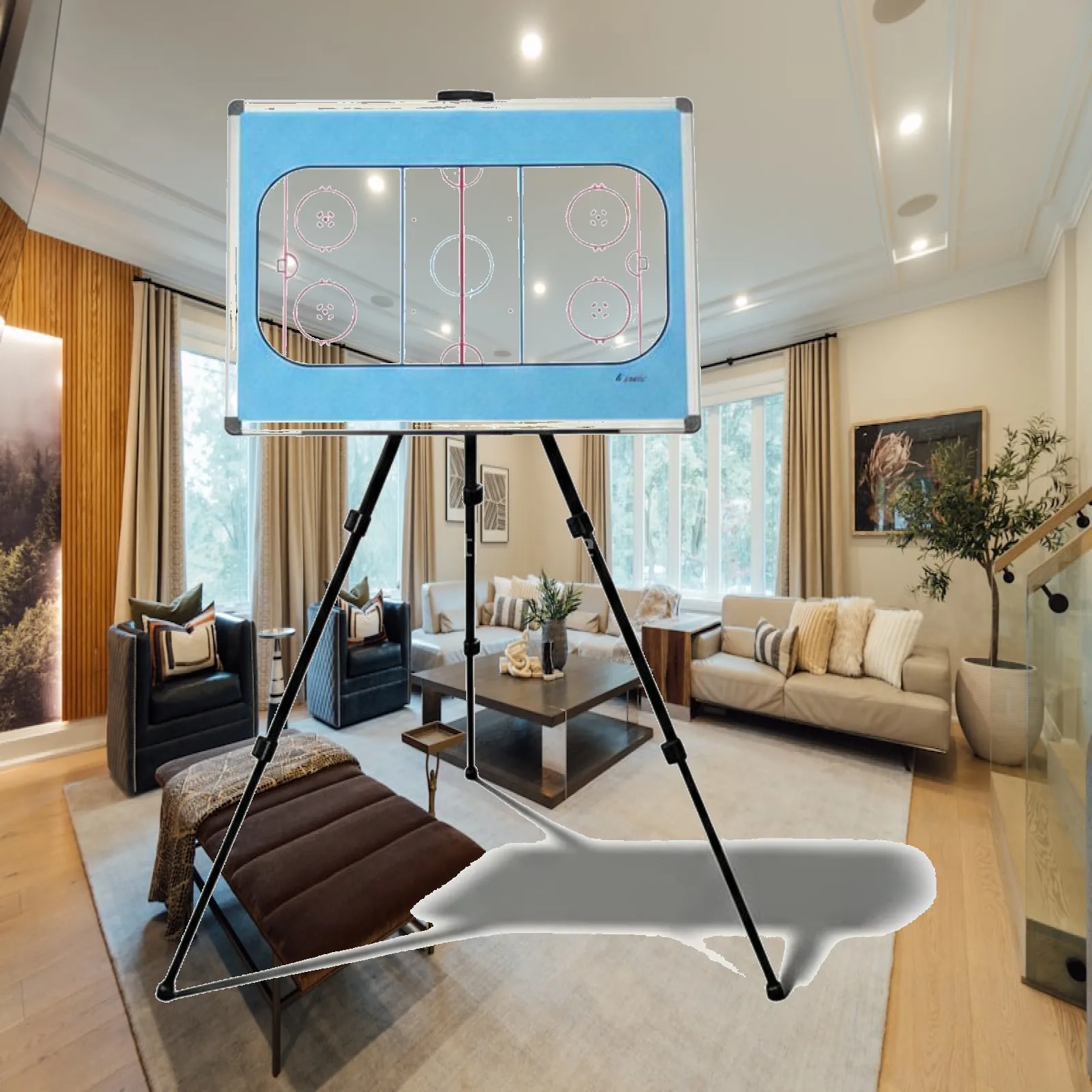 Hockey Coaching Board Professional Magnetic Dry Erase Sport Board with Tripod Stand for Game Discussion