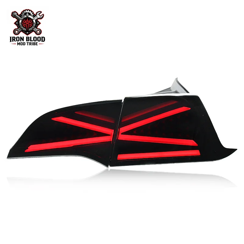 Suitable for Tesla 3 Tail Assembly Model Y Modified Shadow Wing Style Dynamic LED Driving Flowing Light