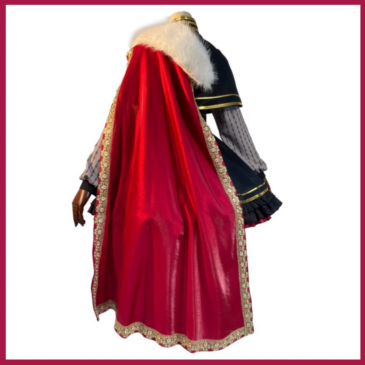 Vtuber Nijisanji أنثى القوطية لوليتا فستان عباءة شعر مستعار امرأة Kawaii ملثمين الكرة مجموعة الظاهري يوتيوب كوزوها سانيا تأثيري حلي