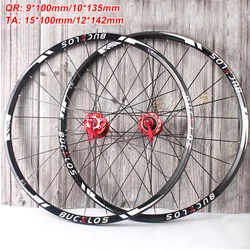 BUCKLOS 26 27.5 29 Inch Mountain Bike Wheelset 7/8/9/10/11S Mountain Bike Wheel Rim Carbon Hub 135/142/148MM Bike Parts