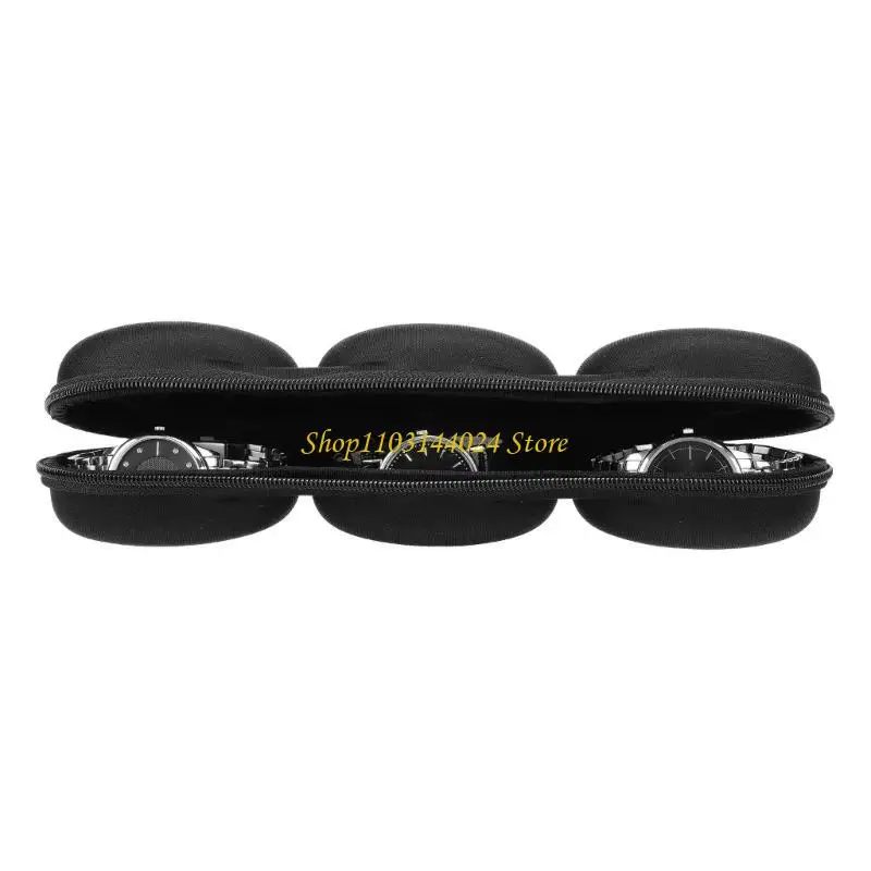 

N5KE Watch Travel Case Shock-Resistant Container 1/2/3 Slot Watch Travel Box Portable