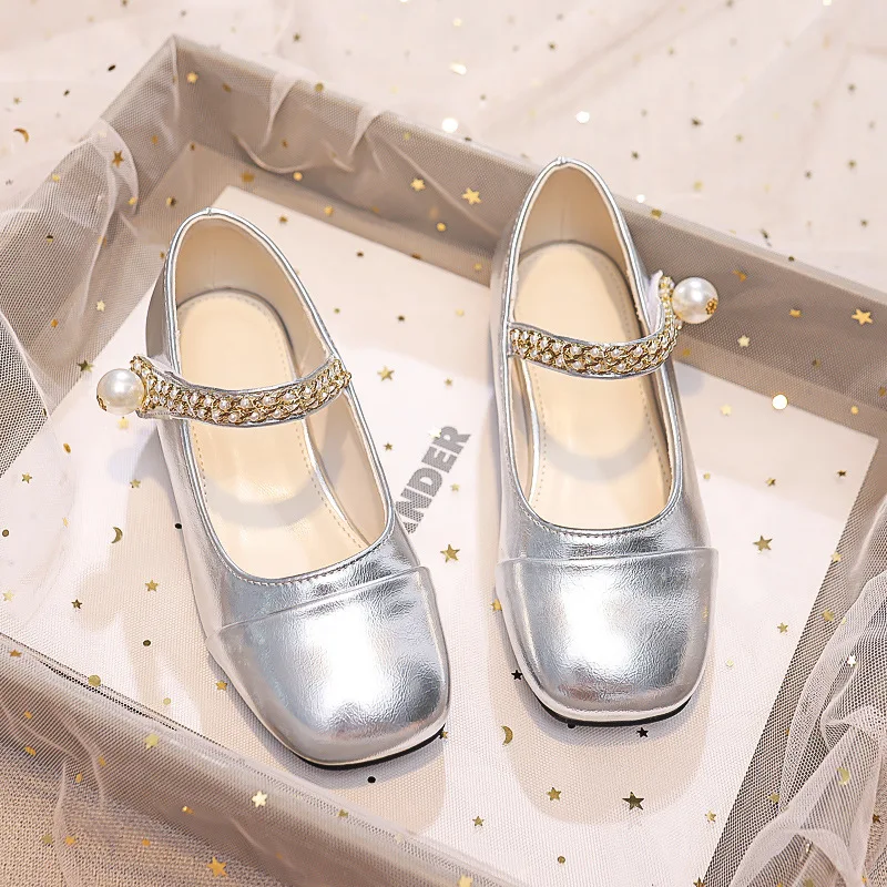 Scarpe da sposa per bambini scarpe da spettacolo per bambini bellissimi studenti calzature da ballo con fondo morbido antiscivolo sandali con tacco