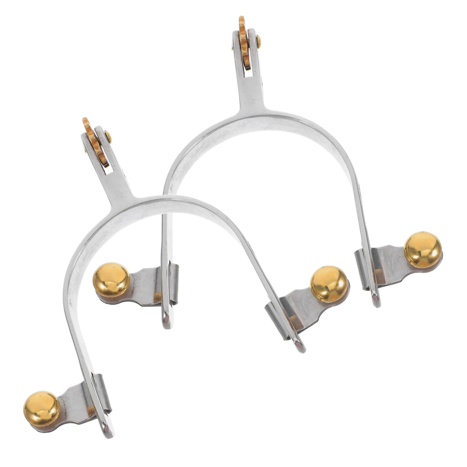 

2pcs Stainless Steel Cowboy Vintage Western Style For Men Women Durable Rustic Riding Gear Copper Buckle Spur Pins Horse