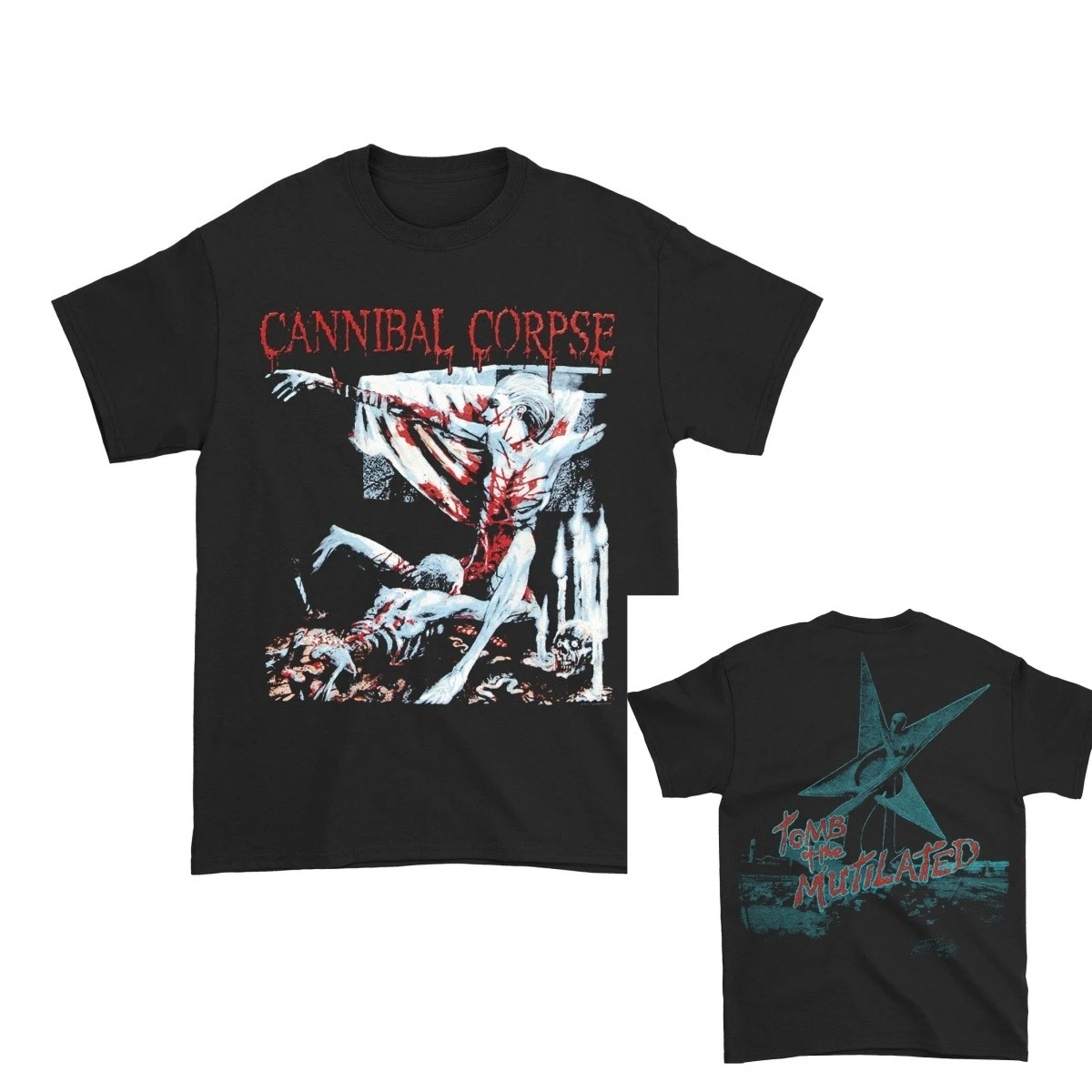 

Повседневная футболка Cannibal Corpse Tomb of The Mutilated, мужская и женская, люксовый брендовый топ