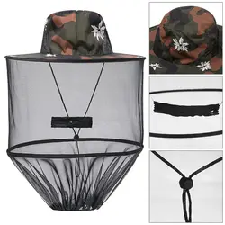 Mosquito Hat With  Net Mesh Repellent Insect Bee Protection Men Women Outdoor Sunscreen Fishing Cap