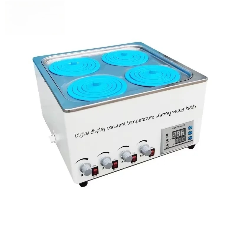 Cenlee Magnetic Stirrer Constant Temperature 1C Accuracy 1C Resolution Water Bath Timer Single/Double/Four/Six/Eight-Well