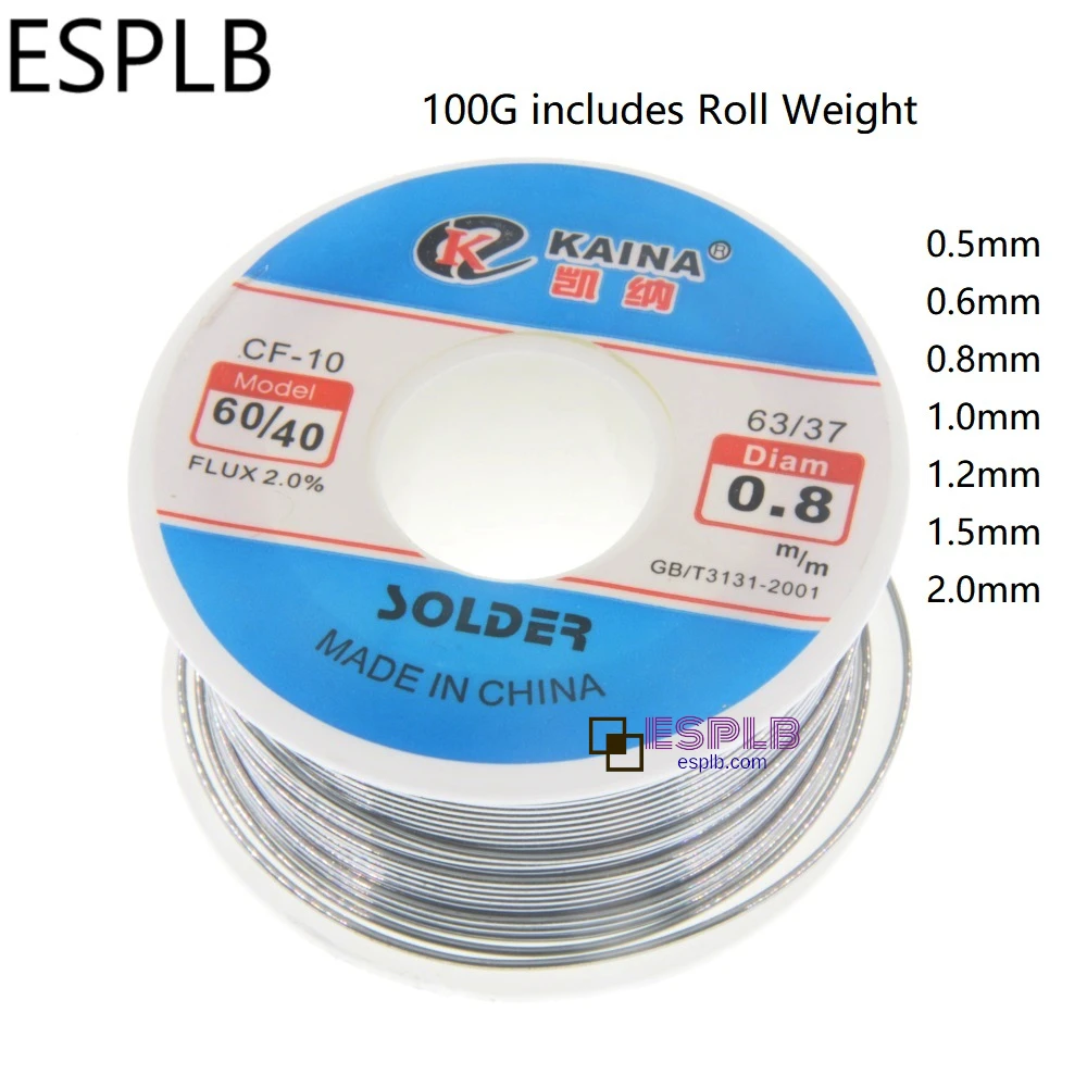 ESPLB CF-10 Solder Wire Tin 0.5/0.6/0.8/1.0/1.2/1.5/2.0mm Roll Clean Rosin Welding Core Soldering Wire Flux Reel Tube